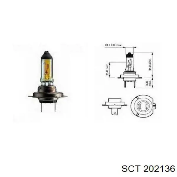 Лампочка галогенна 202136 SCT