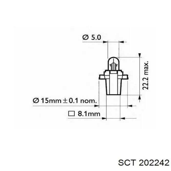 Лампочка 202242 SCT