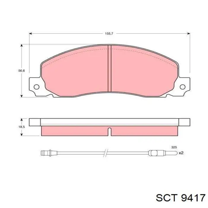  Щітка-двірник лобового скла, комплект з 2-х шт. Ford Transit 