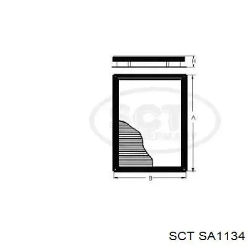 Фільтр салону SA1134 SCT