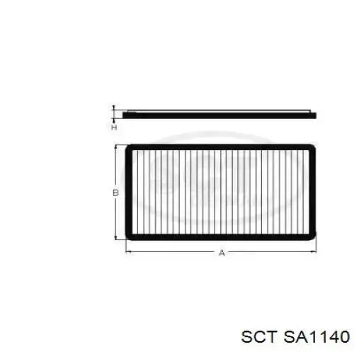 Фільтр салону SA1140 SCT