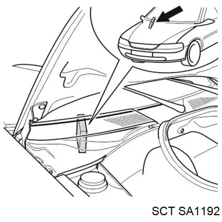 Повітряний фільтр салону SCT SA1192
