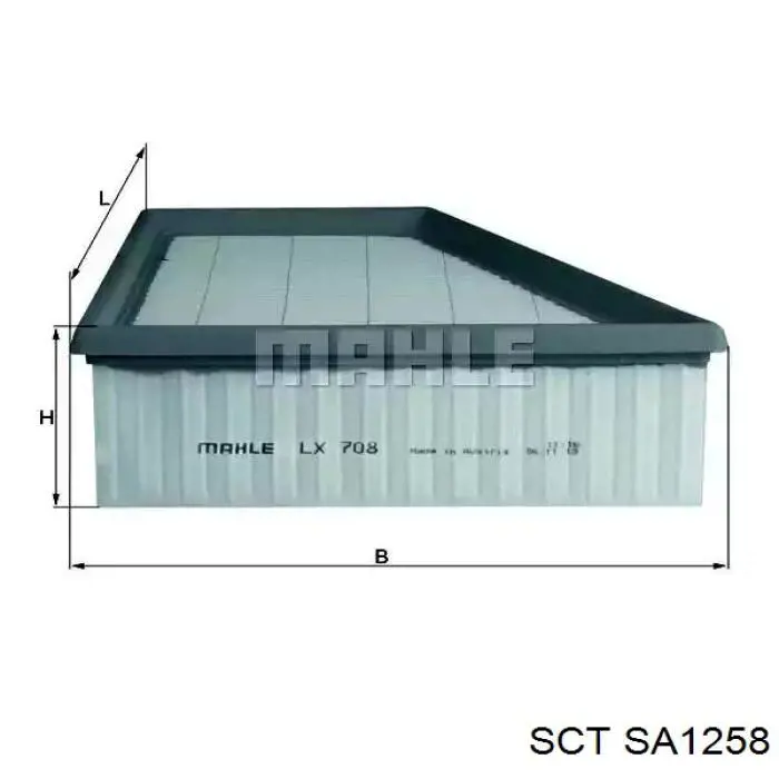 Фільтр повітряний обігрівача SCT SA1258 ціна, від 5.47 USD