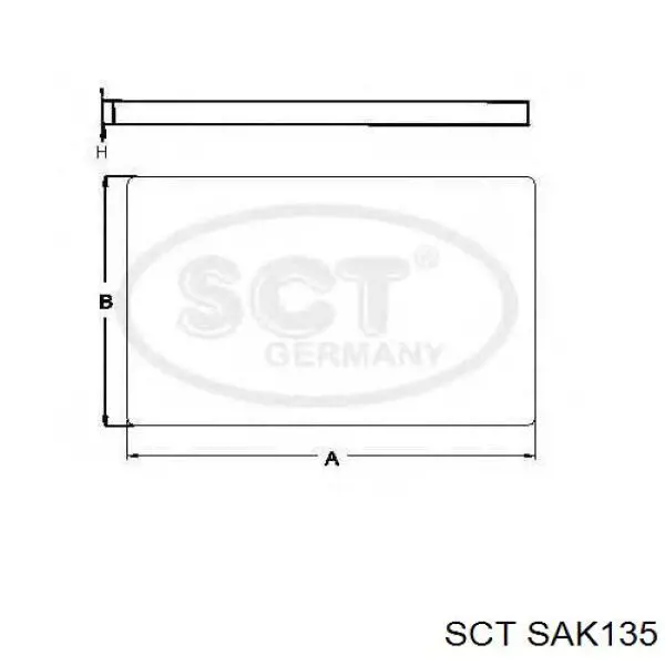 SAK135 SCT фільтр салону
