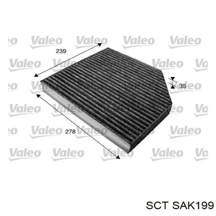 Фільтр салону SAK199 SCT