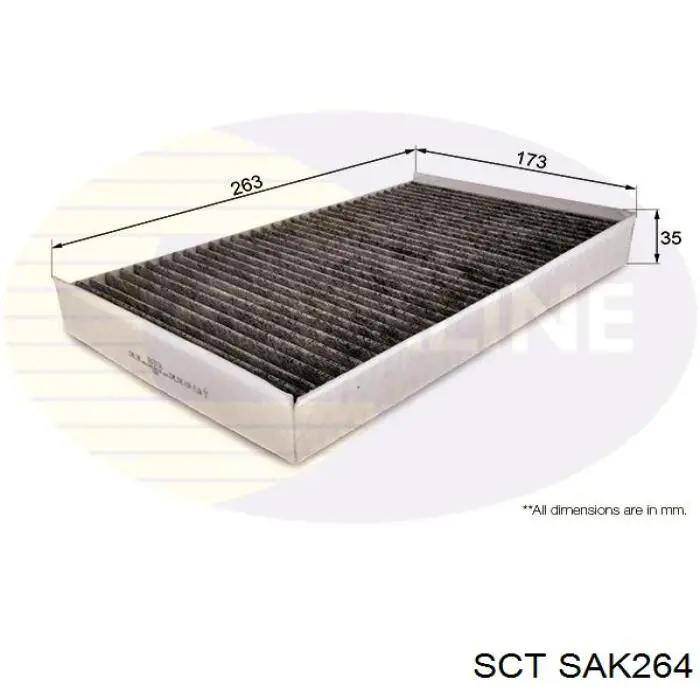 Фільтр салону SAK264 SCT
