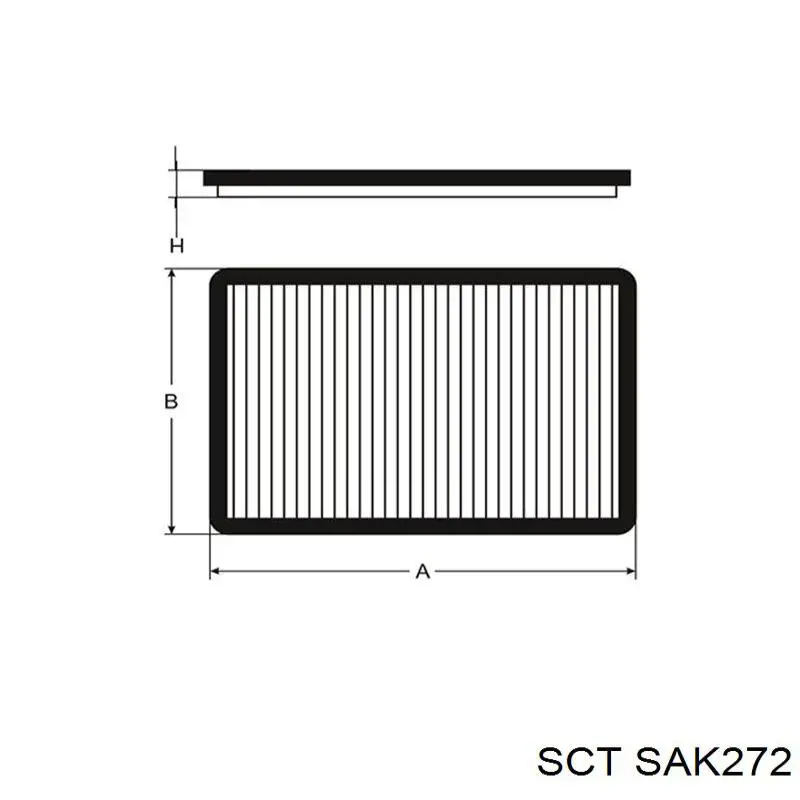 Повітряний фільтр салону SCT SAK272