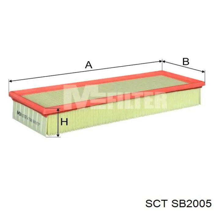 Фільтр повітряний SB2005 SCT