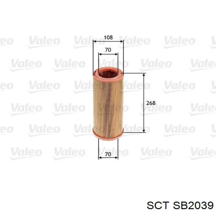 SB2039 SCT Повітряний фільтр двигуна