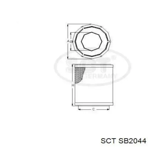 Повітряний фільтр AF0168 Fiat/Alfa/Lancia