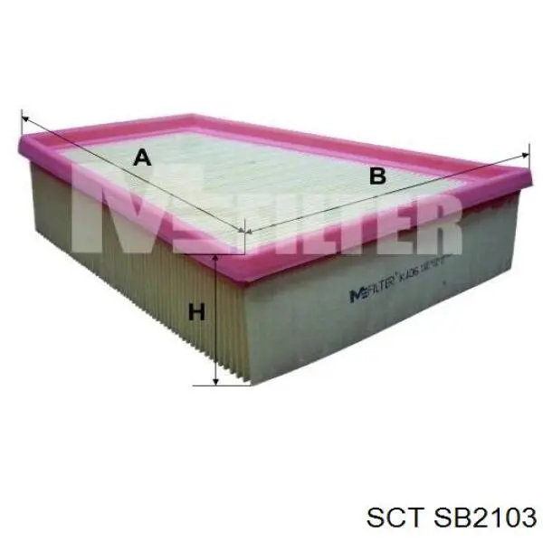 Повітряний фільтр SB2103 SCT