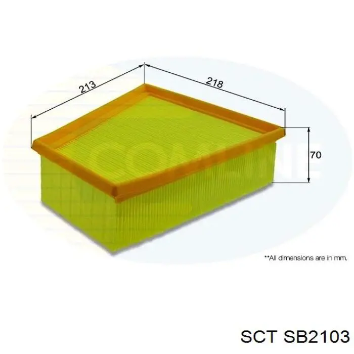 Фільтр повітряний SCT SB2103