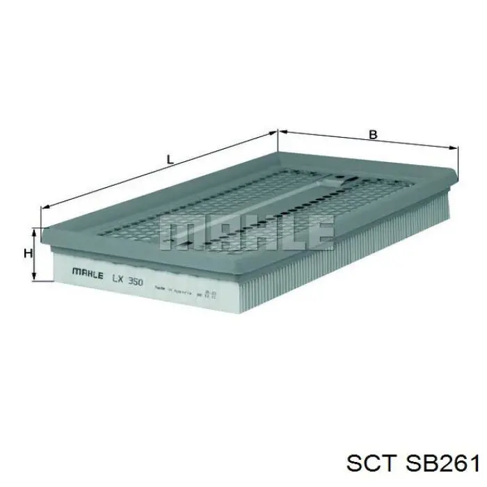 Повітряний фільтр SB261 SCT
