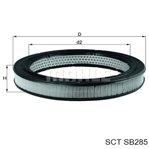 Фільтр повітряний SB285 SCT