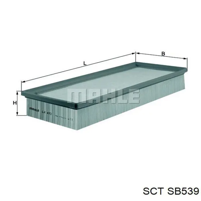 Повітряний фільтр SB539 SCT