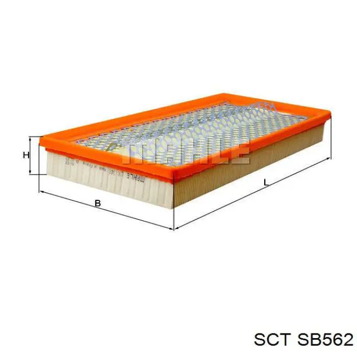 Фільтр повітряний SCT SB562