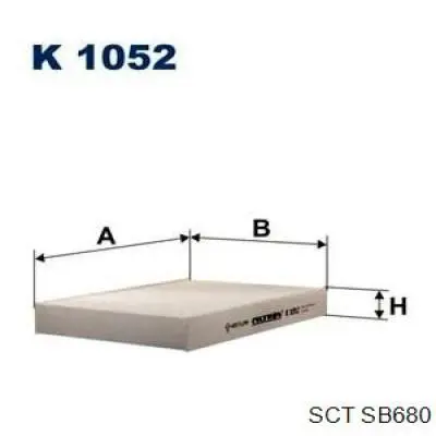 Фільтр повітряний SCT SB680