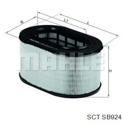 Повітряний фільтр SB924 SCT