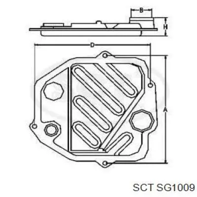 SG1009 SCT фільтр акпп
