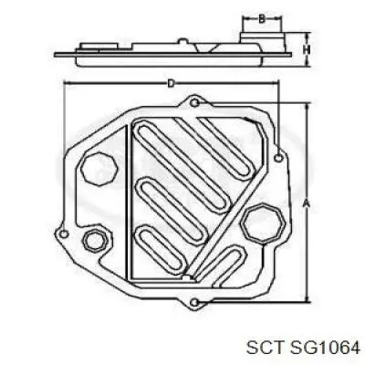 Фільтр АКПП SG1064 SCT