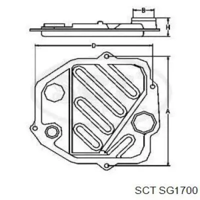 Купити SG1700 SCT Масло і фільтр в коробку автомат 