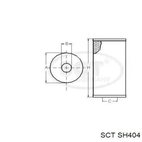 Фільтр масляний SCT SH404