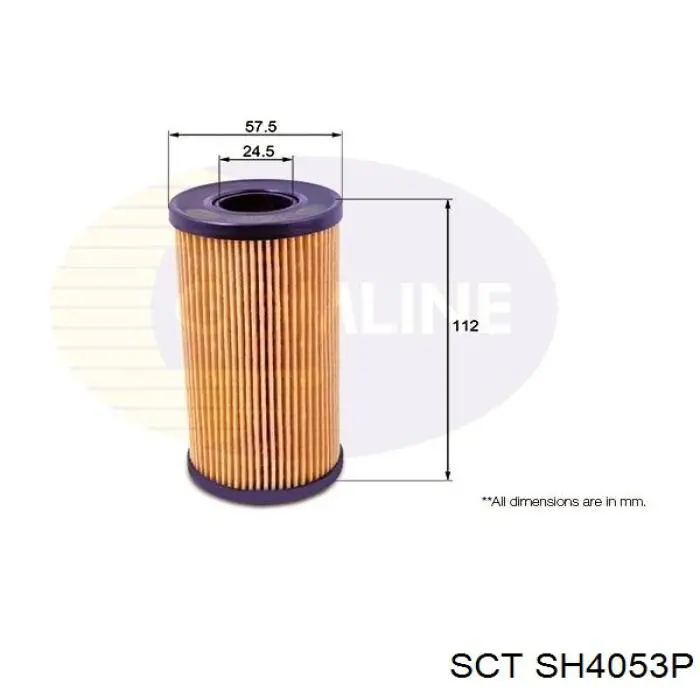 Масляний фільтр двигуна SCT SH4053P ціна, від 6.54 USD