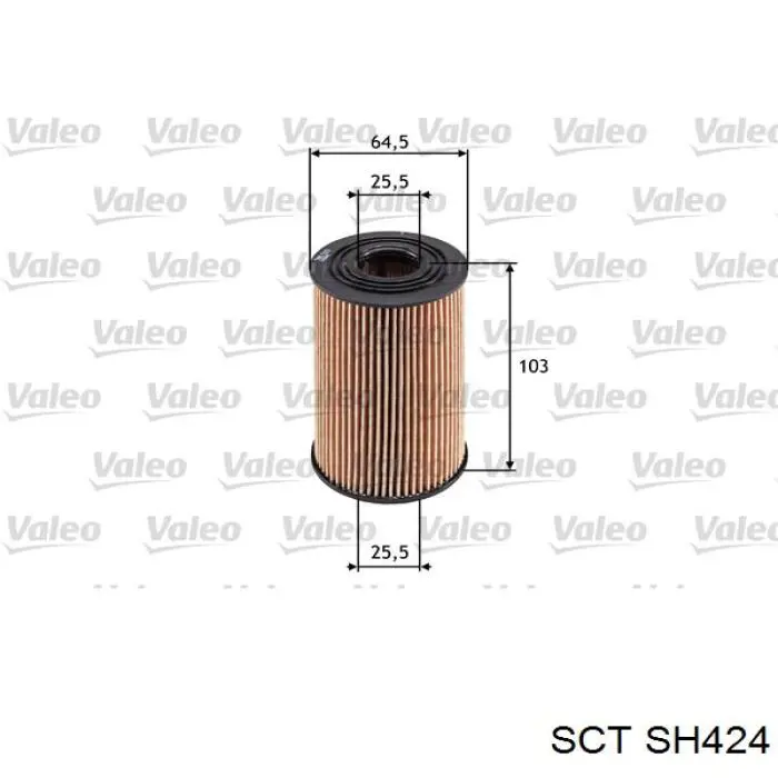 SH424 SCT фільтр масляний