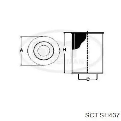 SH437 SCT Фільтр масла