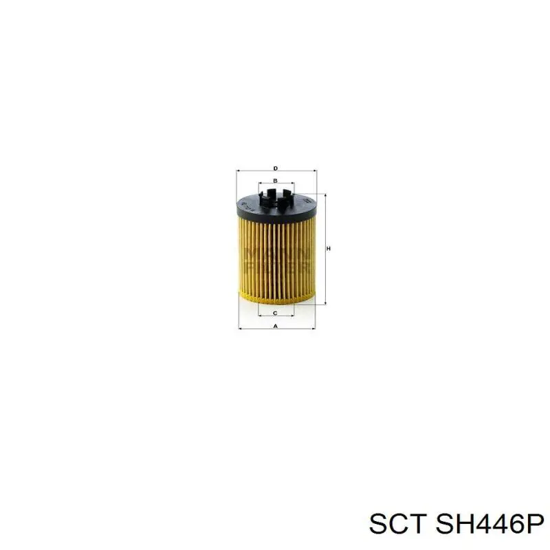 Масляний фільтр SH446P SCT