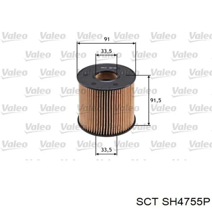 SH4755P SCT Фільтр масла