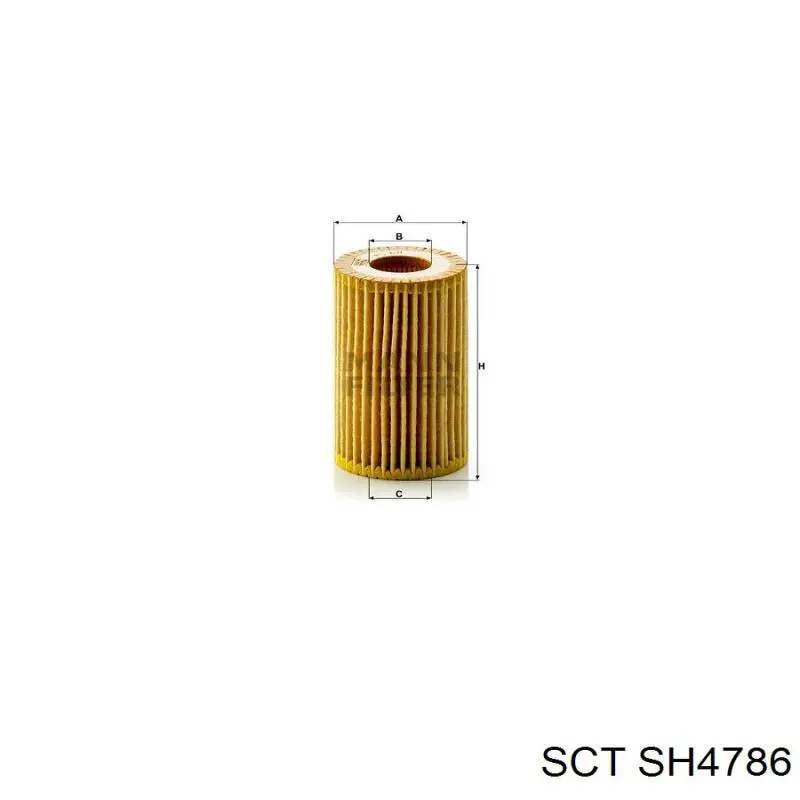 Масляний фільтр двигуна SCT SH4786 ціна, від 5.20 USD
