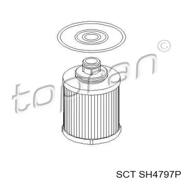 Купити SH4797P SCT Фільтр очищення масла відцентровий