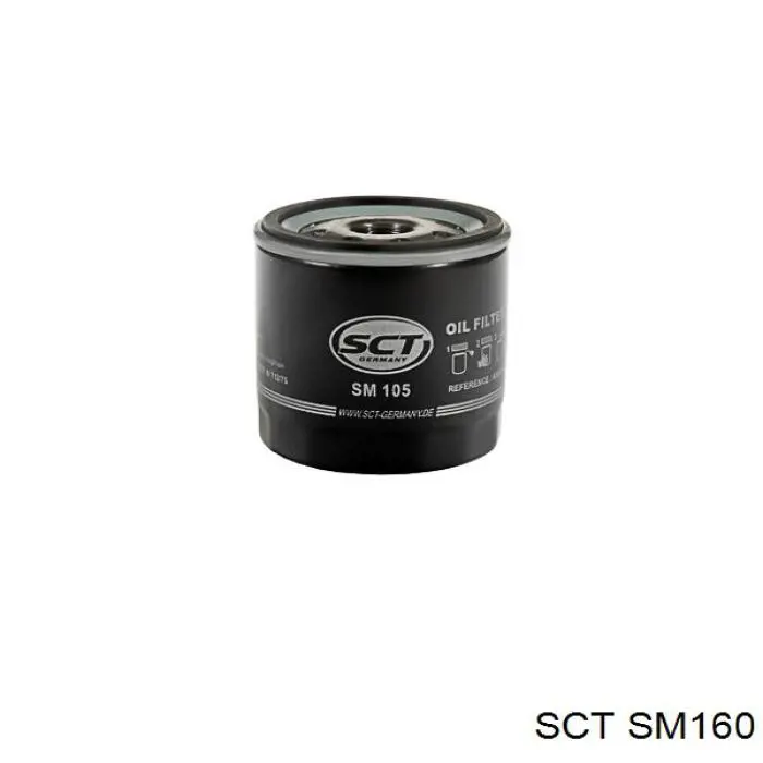 Фільтр масляний SCT SM160