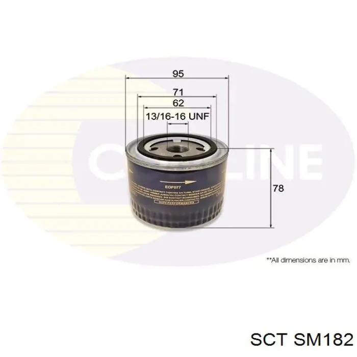 Фільтр масляний SCT SM182