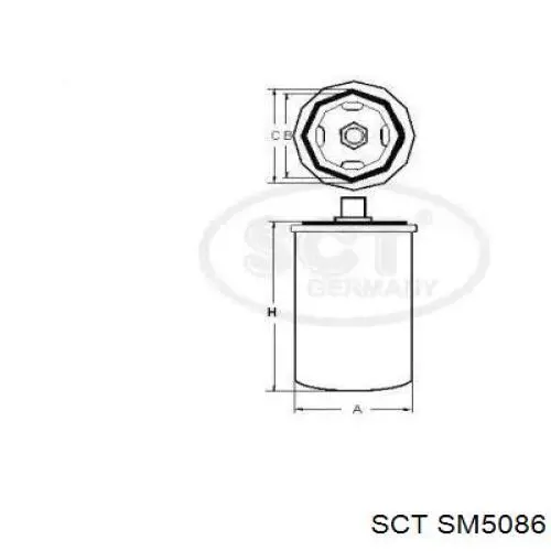 Масляний фільтр 6J115403Q VAG