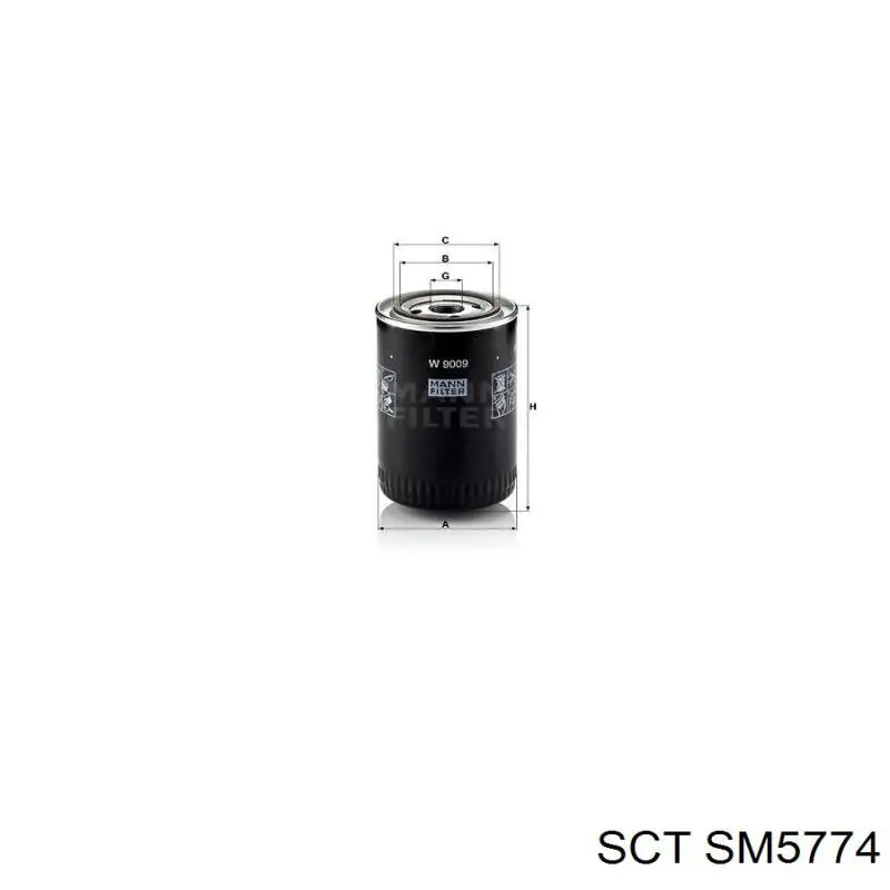 Фільтр масляний SCT SM5774