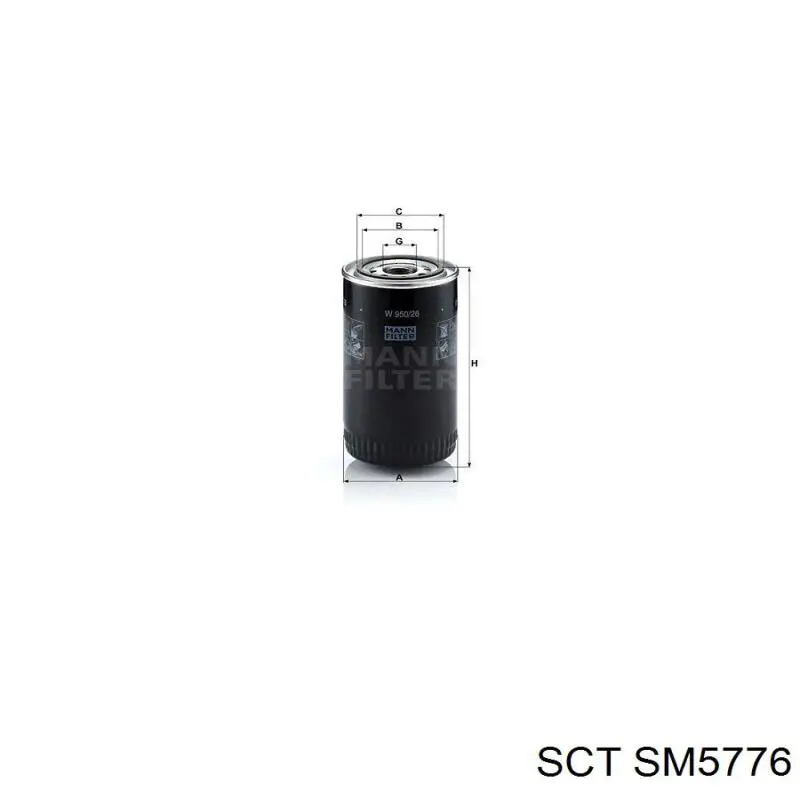 SM5776 SCT фільтр масляний
