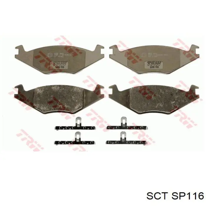 Передні тормозні колодки SP116 SCT
