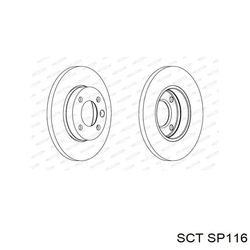 SP116 SCT Передні гальмівні колодки
