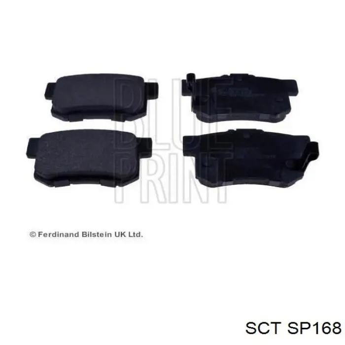 Задні гальмівні колодки SCT SP168 ціна, від 16.20 USD