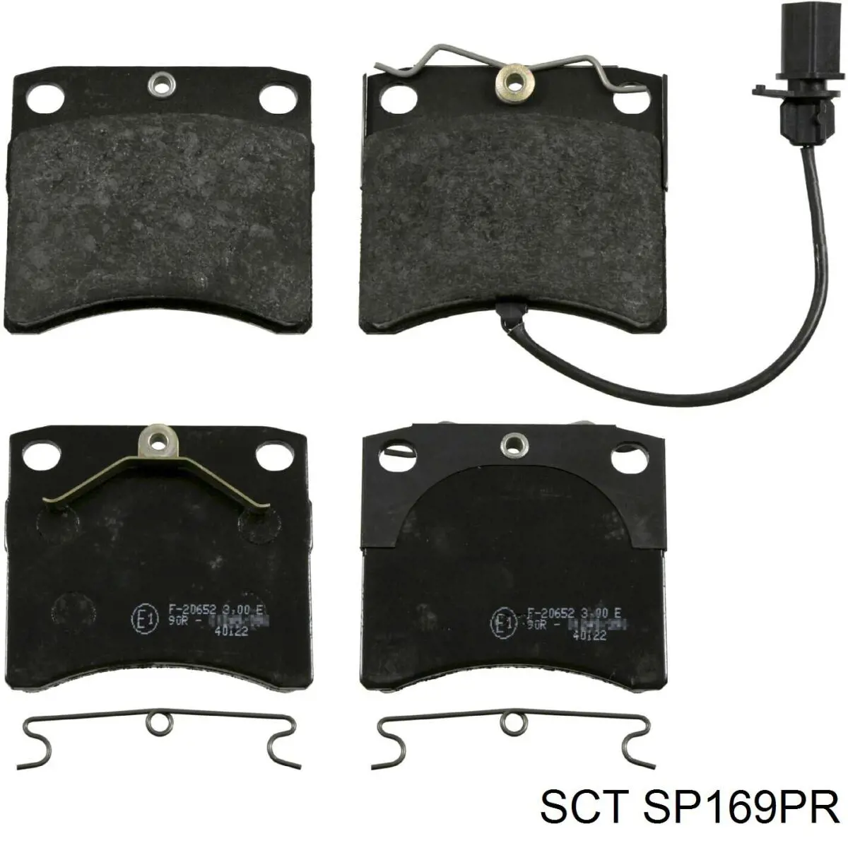 SP169PR SCT колодки гальмівні передні, дискові