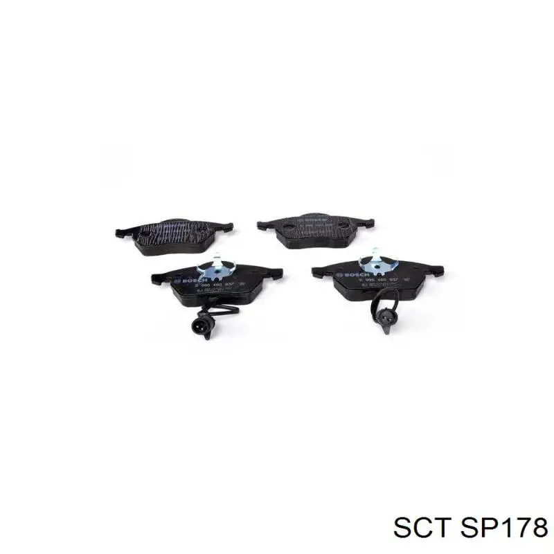 Гальмівні колодки SCT SP178 ціна, від 25.90 USD