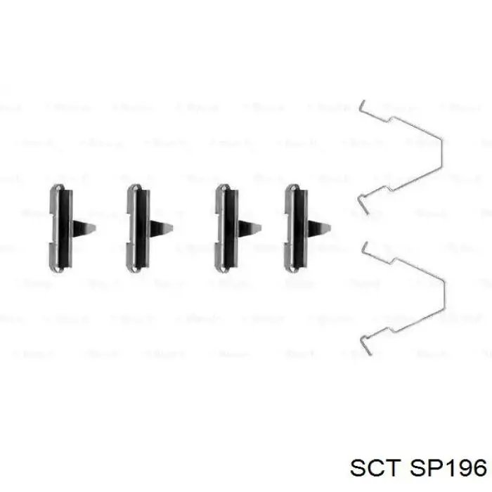 Гальмівні колодки SCT SP196 ціна, від 13.53 USD