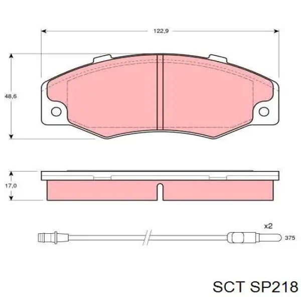 Тормозні колодки Renault (RVI) 7701203069