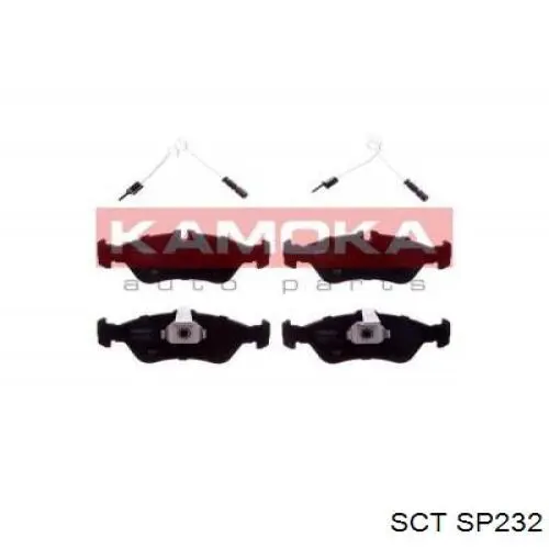 Задні гальмівні колодки SCT SP232 ціна, від 21.70 USD