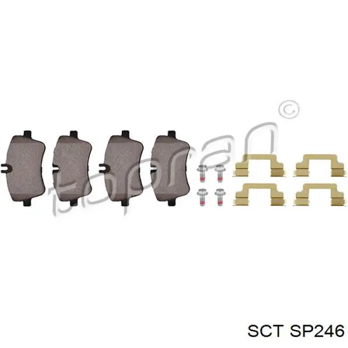 SP246 SCT Передні гальмівні колодки