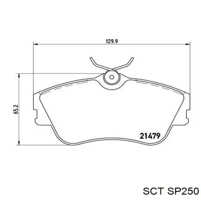 SP250 SCT Передні гальмівні колодки