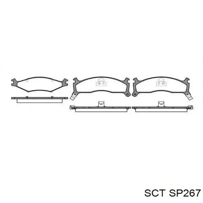 Передні тормозні колодки SP267 SCT