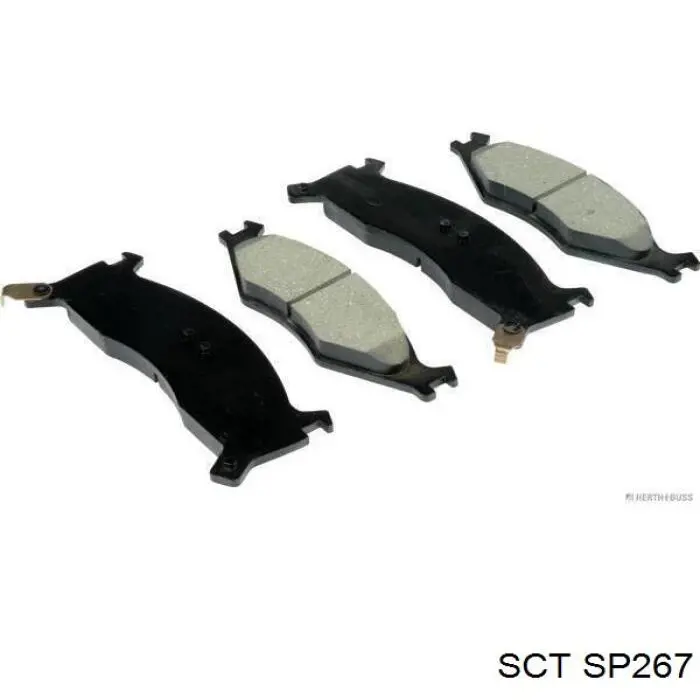 SP267 SCT колодки гальмівні передні, дискові